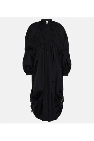NOIR KEI NINOMIYA Draped cotton midi dress