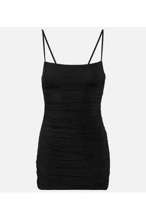 WARDROBE.NYC Ruched jersey minidress