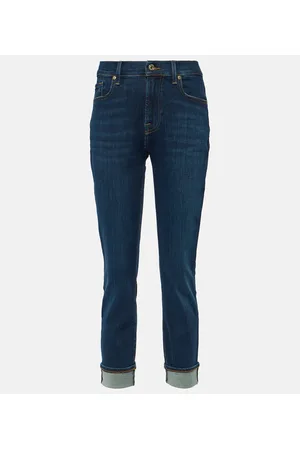 7 for all Mankind High-rise skinny jeans