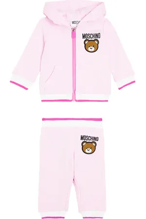 Moschino Baby cotton jersey hoodie and sweatpants set