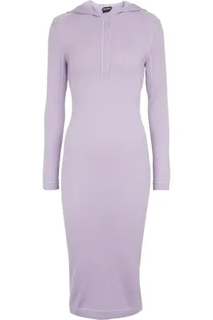 Tom Ford Cashmere and silk hoodie midi dress