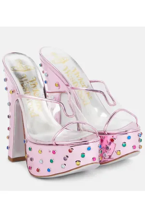 Vivienne Westwood Candy embellished leather platform mules