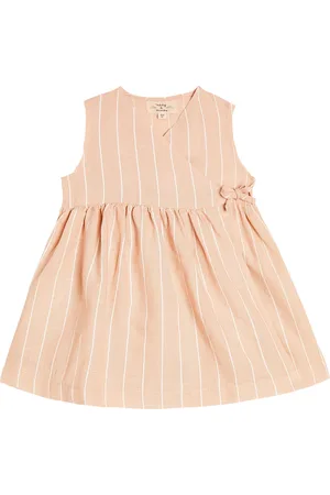 Il gufo Baby linen and cotton dress
