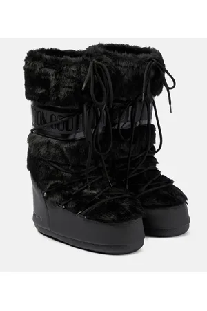 Moon Boot Icon faux fur-trimmed snow boots