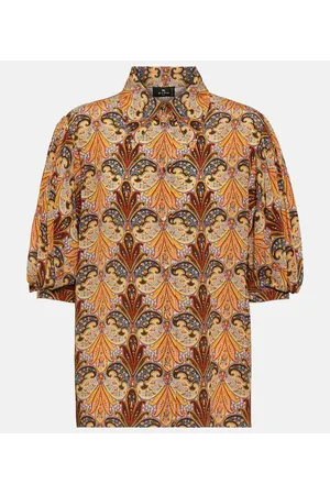 Etro Printed silk top