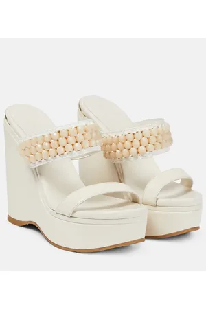 Jimmy Choo Amoure Wedge 130 leather sandals