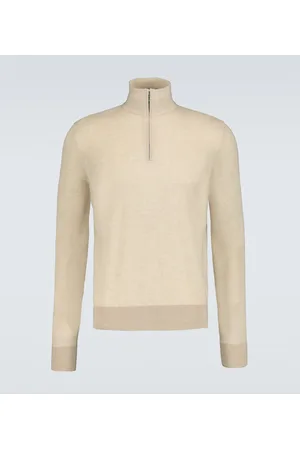 Loro Piana Mezzocollo Roadster cashmere half-zip sweater