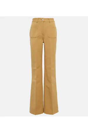 Loro Piana Danbeth wide-leg cotton and linen pants