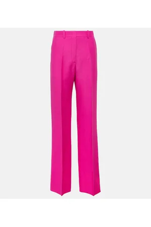 VALENTINO CrÃªpe Couture wool wide-leg pants