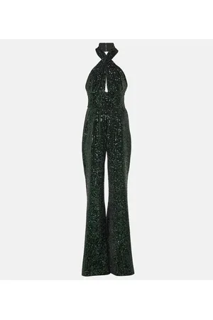 Elie saab Sequined wide-leg jumpsuit