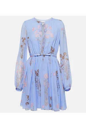 Giambattista Valli Floral silk gerogette minidress