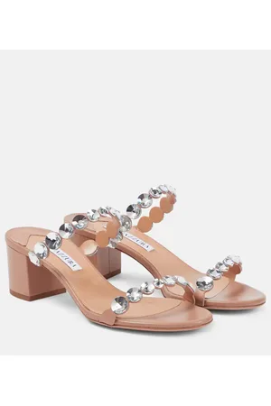 Aquazzura Tequila embellished leather sandals