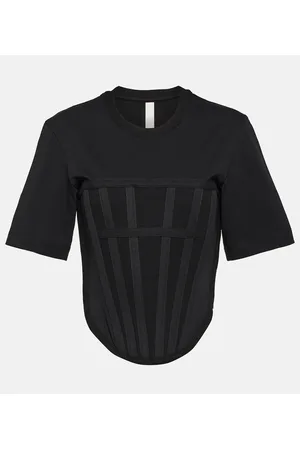 Corset cotton jersey T-shirt