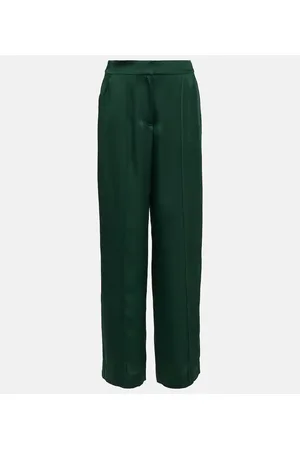 Simkhai Kyra satin wide-leg pants