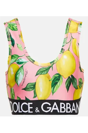 Dolce & Gabbana Printed sports bra