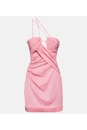 Nensi Dojaka Draped one-shoulder minidress