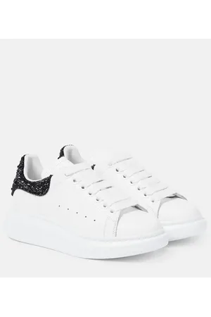 Alexander McQueen Oversized embellished leather sneakers