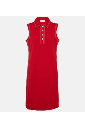 Tory Burch Contrast Stitch Polo minidress