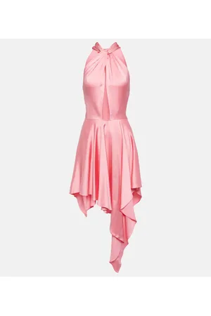 Stella McCartney Cutout asymmetric halterneck dress