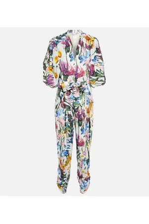 Stella McCartney V-neck floral jumpsuit