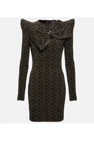 Balmain Monogram sequined minidress
