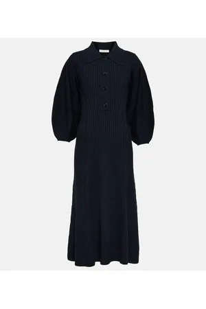 Chloé ChloÃ© Ribbed-knit wool maxi dress