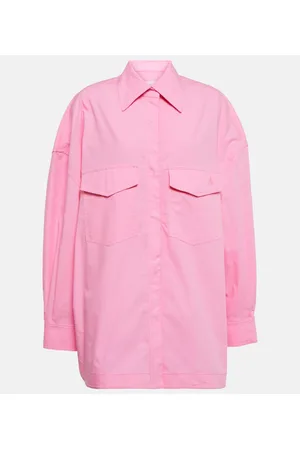 The Attico Elaine cotton shirt jacket