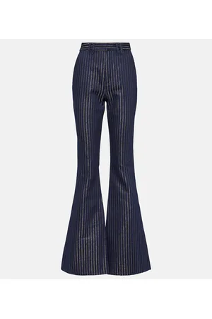 Balmain Flared LurexÂ® pinstripe jeans