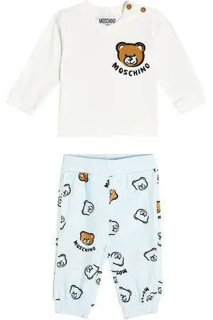 Moschino Baby printed cotton sweatshirt and sweatpants set