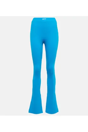 OFF-WHITE High-rise jersey split-hem leggings