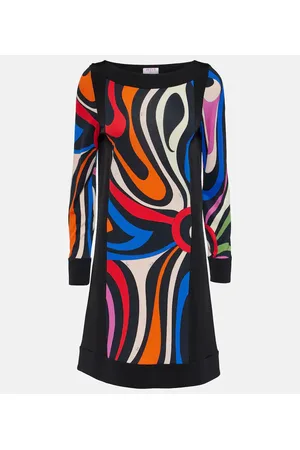 Puccini Marmo printed shift dress
