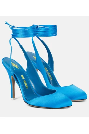 The Attico Carrie satin pumps