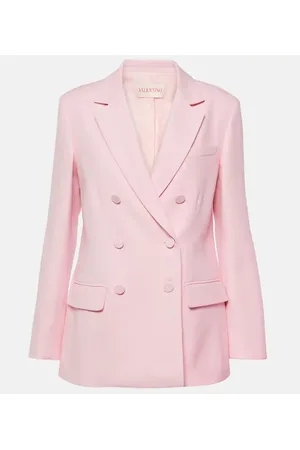 VALENTINO Double-breasted wool and silk blazer