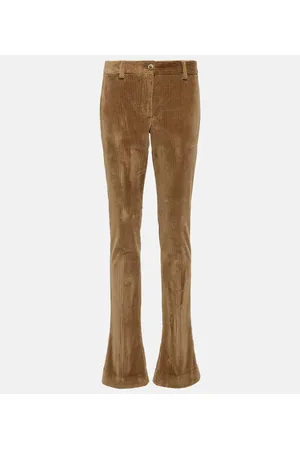 Dolce & Gabbana Low-rise corduroy slim pants