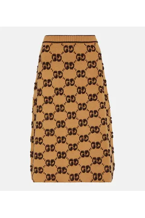 Gucci GG jacquard wool bouclÃ© midi skirt