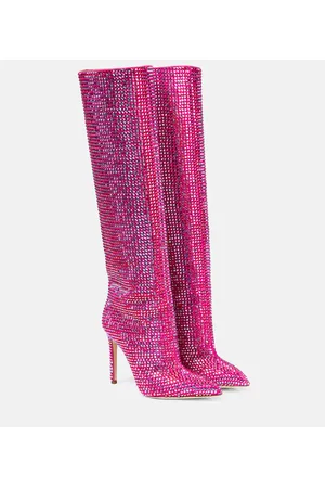 PARIS TEXAS Holly embellished knee-high boots
