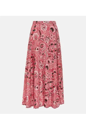 Etro Paisley cotton and silk maxi skirt