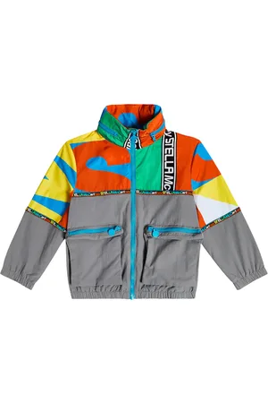 Stella McCartney Logo printed rain jacket