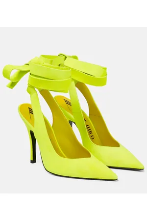 The Attico Venus wrap-around leather pumps
