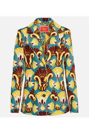 La DoubleJ 24/7 single-breasted velvet blazer