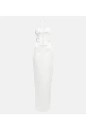 Rasario Bustier satin gown
