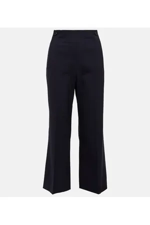 Chloé ChloÃ© High-rise cropped flared wool pants