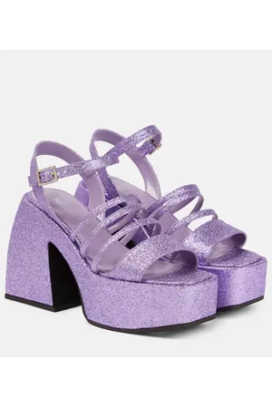 NODALETO Bulla Chibi glitter platform sandals