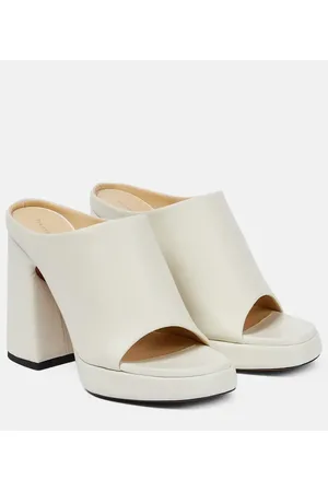 Proenza Schouler Forma leather platform mules