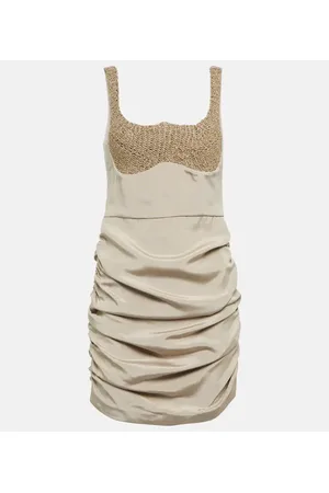 The Mannei Almeria ruched silk-blend minidress