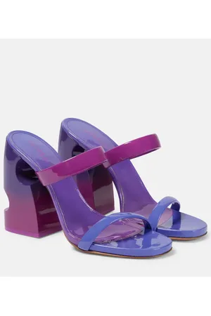 OFF-WHITE Shade Meteor patent leather sandals