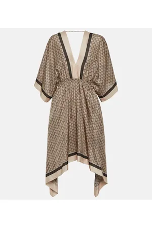 Brunello Cucinelli Printed silk kaftan