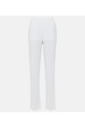 Stella McCartney Pleated knit straight pants