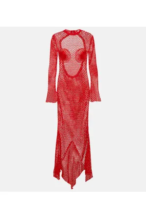 Salvatore Ferragamo Net maxi dress