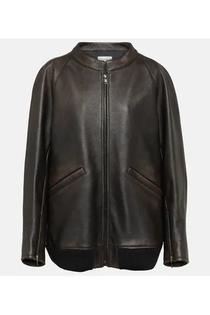 The Row Kengia leather jacket